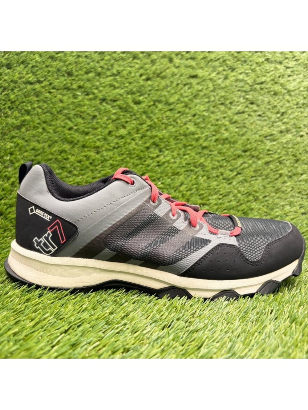 Adidas Kanadia 7 TR GTX Womens Size 9 Gray Black Trail Running Shoes Sneakers